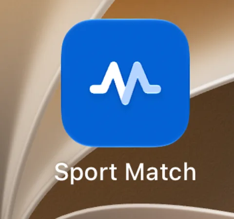 Screenshot: Sport Match is on your home screen. Open it from there from now on.