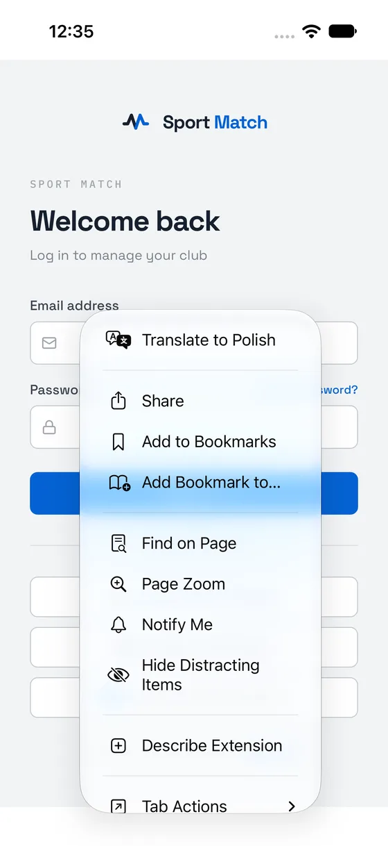 Screenshot: Tap Share.
